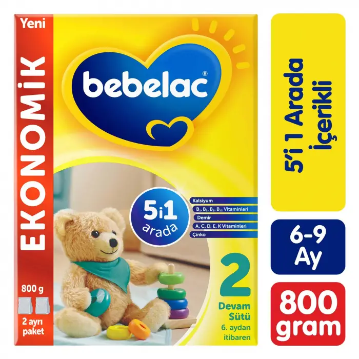 Bebelac 2 Devam Sütü 800 g 6-9 Ay