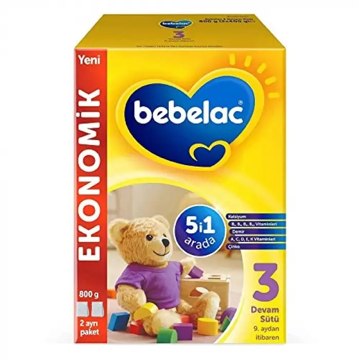 Bebelac 3 Devam Sütü 800 g 9-12 Ay