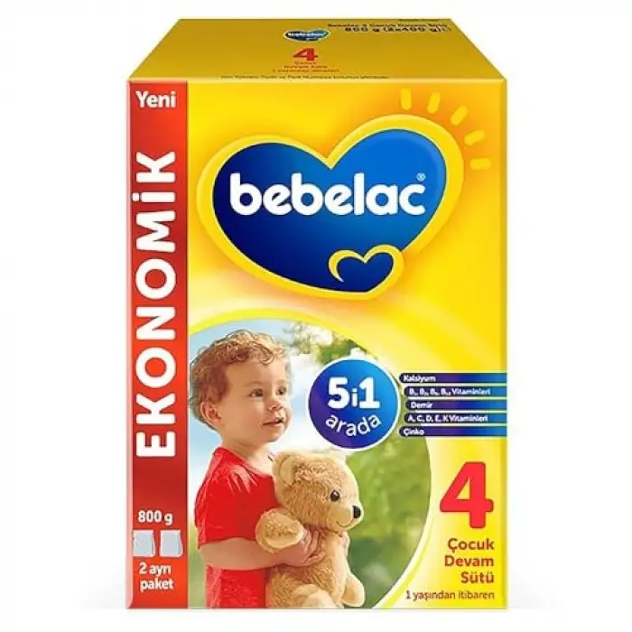 BEBELAC 4 Çocuk Devam Sütü, 800gr, 1 yaş+