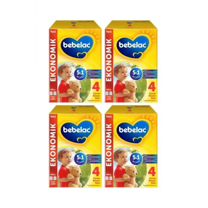 Bebelac 4 Devam Sütü 800 gr 1 Yaş X 4 Adet-kofre