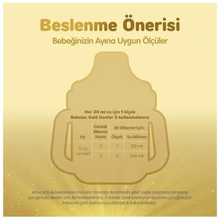 Bebelac Gold 3 Çocuk Devam Sütü 800g + 350g 1 Yaş+