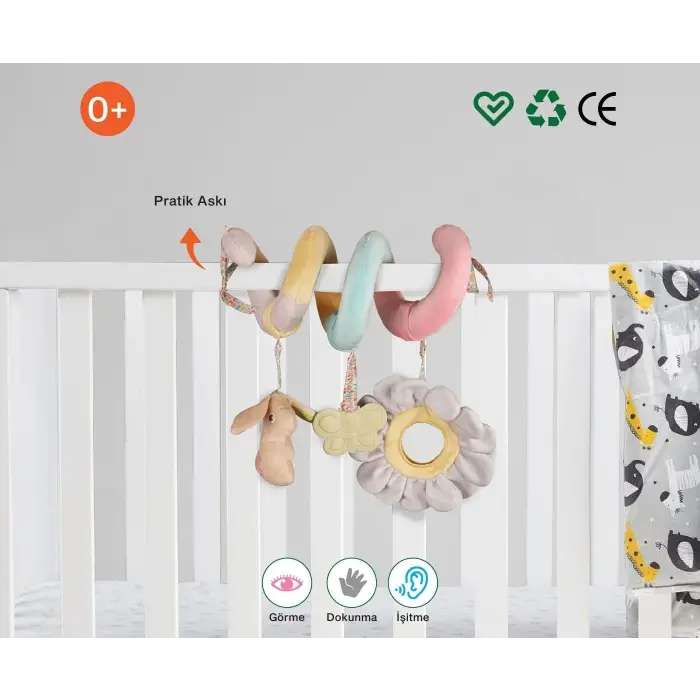 Been Spiral Stroller Toy - Spiral Puset Oyuncağı