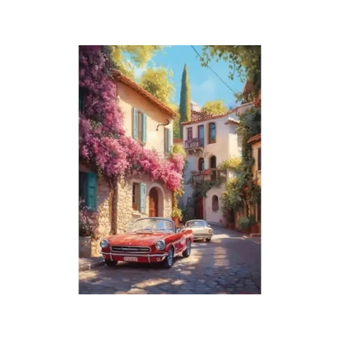 Begonvil Sokak 1000 Parça Puzzle #1202