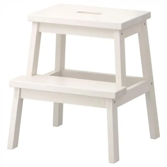 Bekväm Basamaklı Tabure, 50 cm, Beyaz