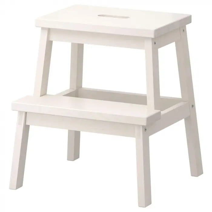 Bekväm Basamaklı Tabure, 50 cm, Beyaz