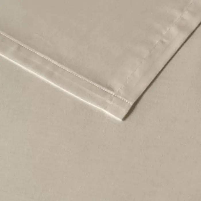 BELLA MAISON Basic Ranforce Düz%100 Pamuk Ranforce Çarşaf, Krem, King Size (260x280 cm)