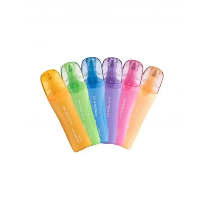 Berry Fosforlu Kalem, 12 Renkli Set