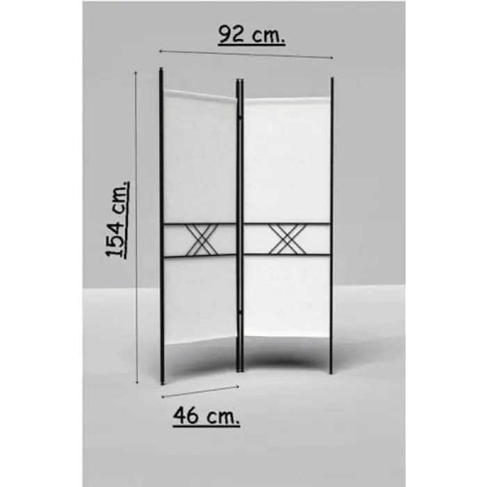 Beyaz 2 Kanat Paravan 1442B