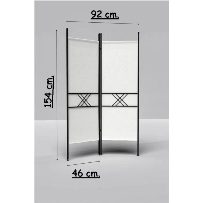 Beyaz 2 Kanat Paravan 1442B