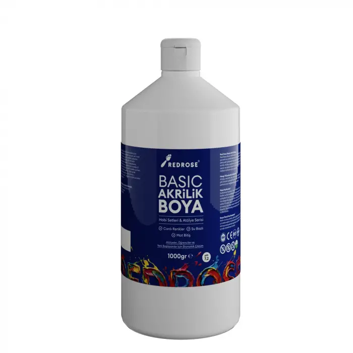 Beyaz Basic Akrilik Boya 1000 g