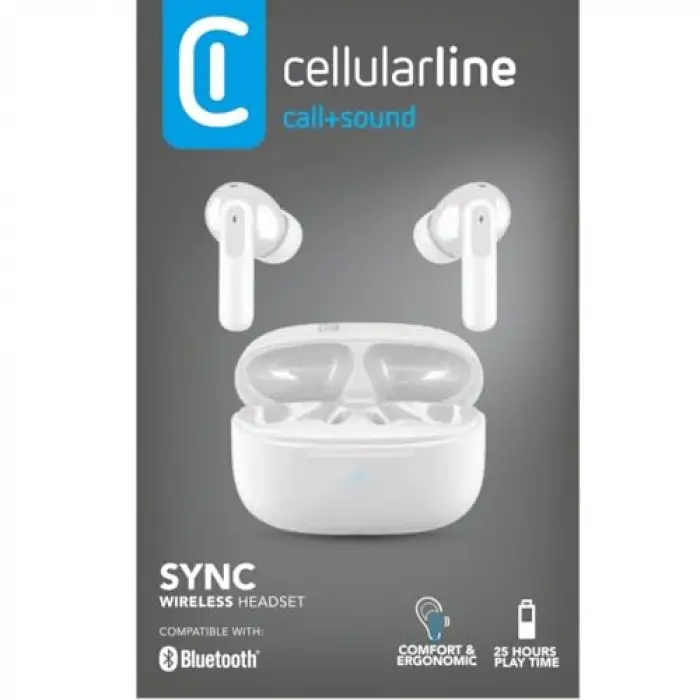 Beyaz Bluetooth Kulaklık Sync