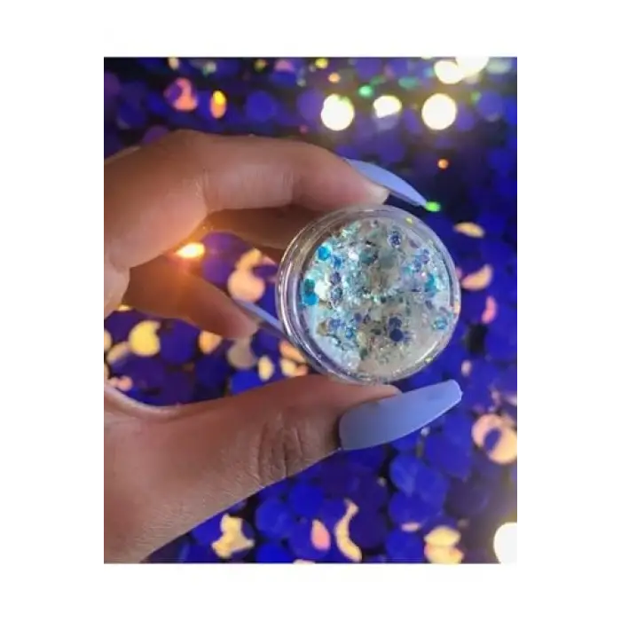 Beyaz bukalemun glitter