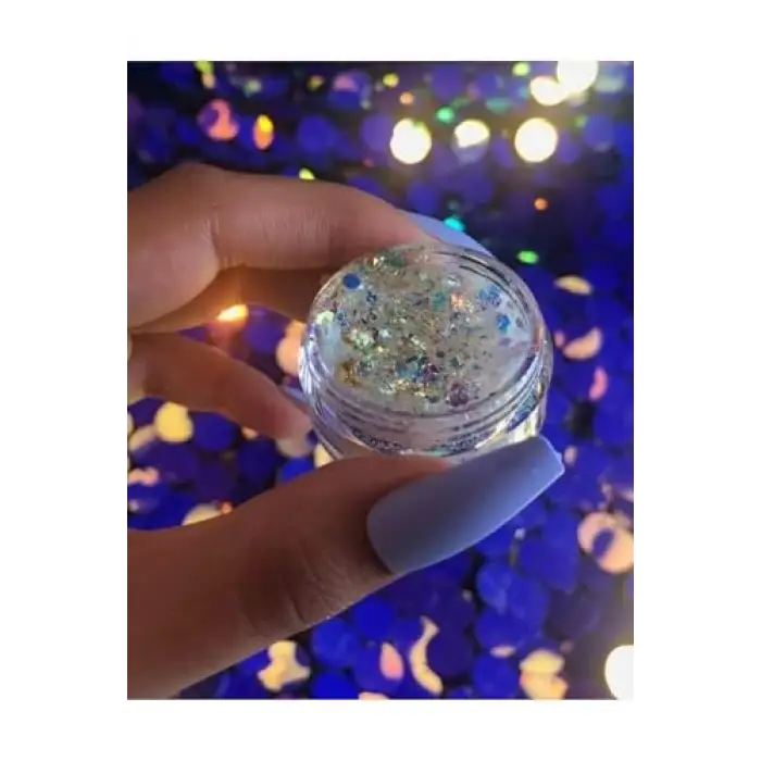 Beyaz bukalemun glitter