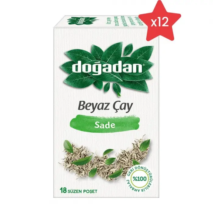 Beyaz Çay Sade x 12