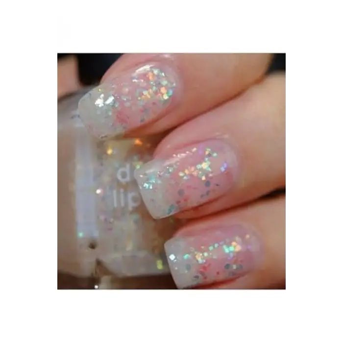 Beyaz Glitter Oje Tasarımı