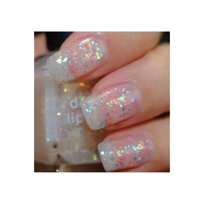 Beyaz Glitter Oje Tasarımı