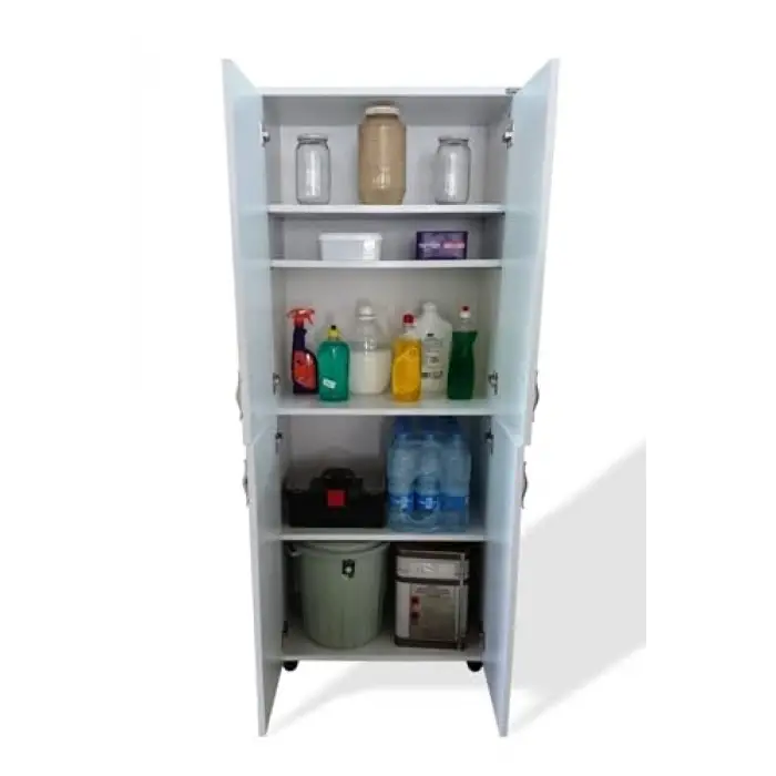Beyaz Kiler Dolabı 70x42x175