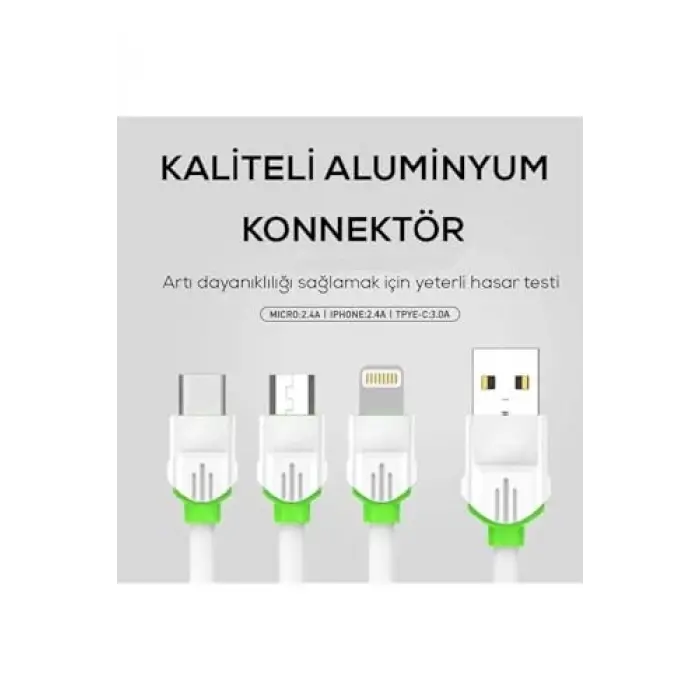 Beyaz LS32 Type-C USB Kablo