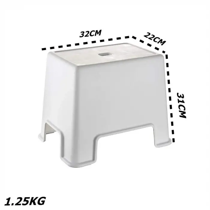 Beyaz lüks çelik ayna banyo taburesi 128