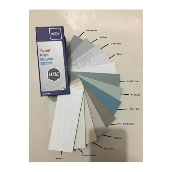 Beyaz, mat ve silinebilir su bazlı panel kapı boyası, 2,5 L