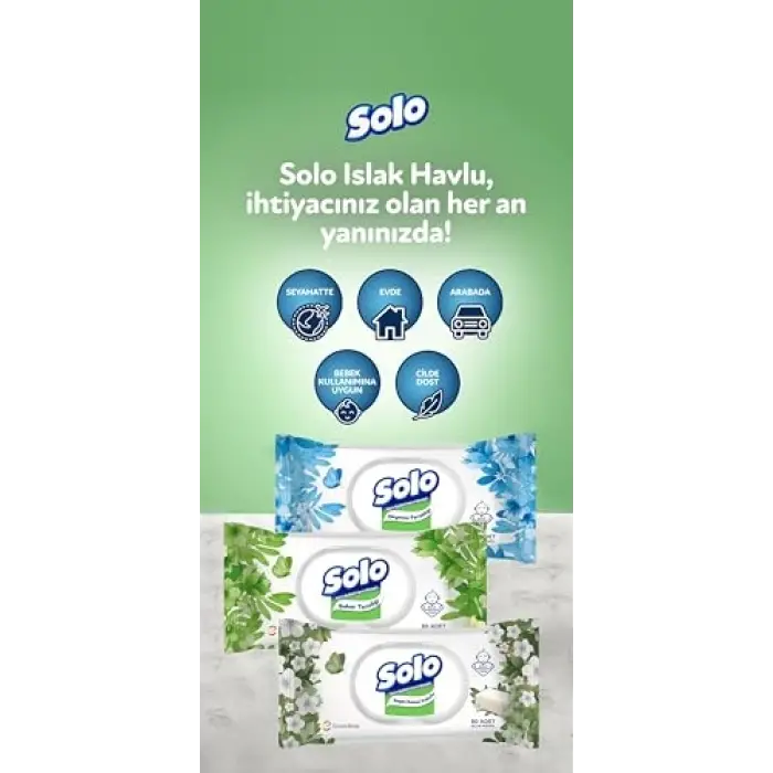 Beyaz Sabun Kokulu Mendil 1x90
