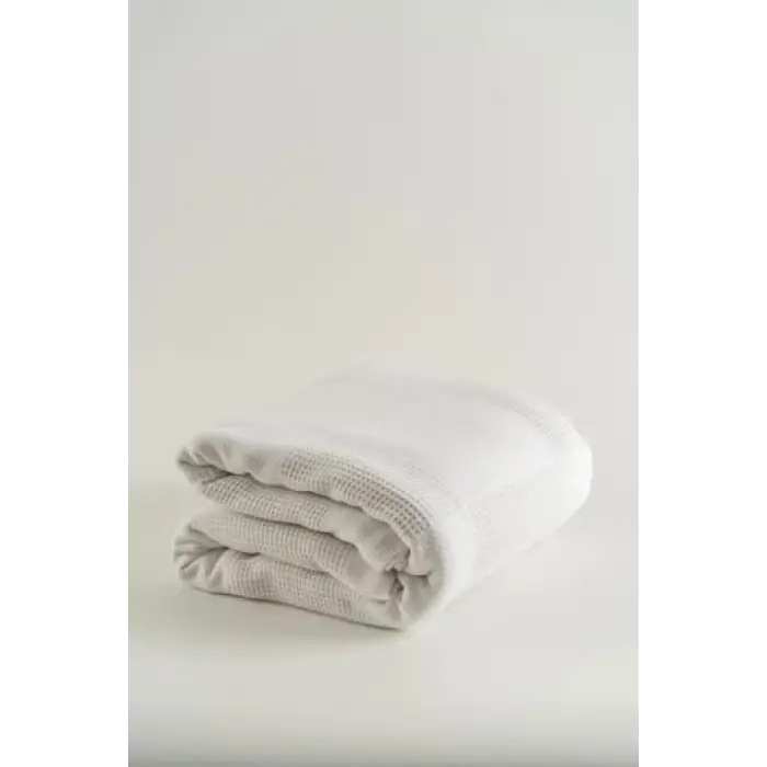 Beyaz tek kişilik pike 160X220