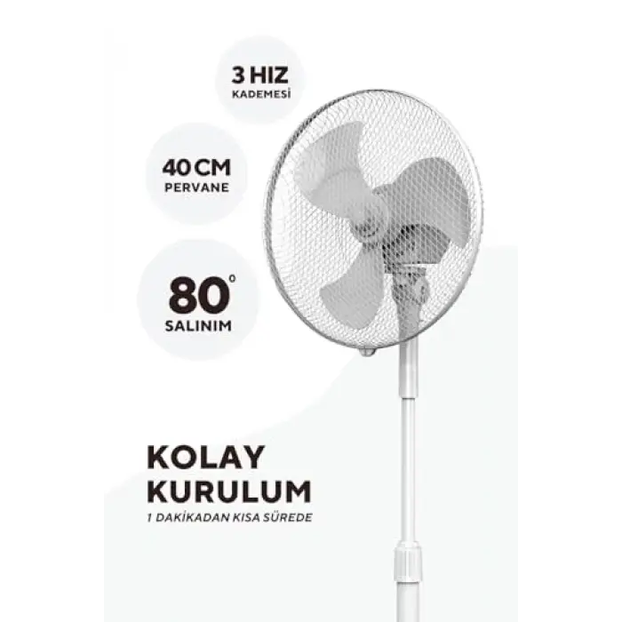 Beyaz Vantilatör 16 (3P) Ktf-290