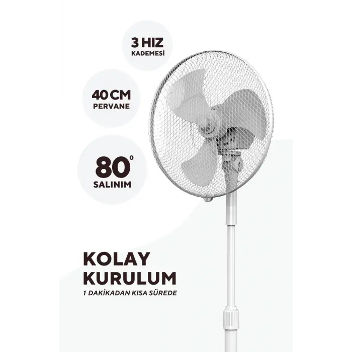 Beyaz Vantilatör 16 (3P) Ktf-290
