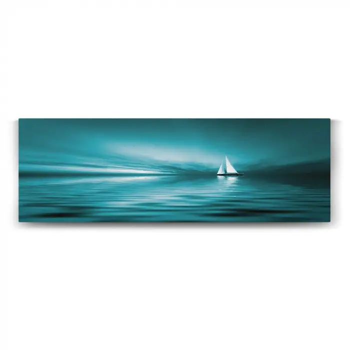 Beyaz Yelkenli Tablosu, 180x60 cm