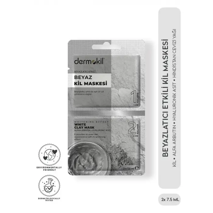 Beyazlatıcı Etkili Kil Maskesi 2x 7.5 ml