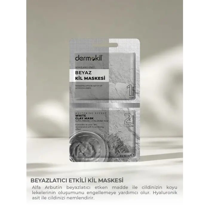 Beyazlatıcı Etkili Kil Maskesi 2x 7.5 ml
