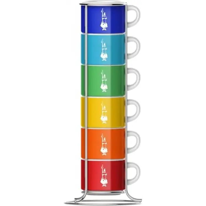 Bialetti, 6lı İstiflenebilir Fincan Seti