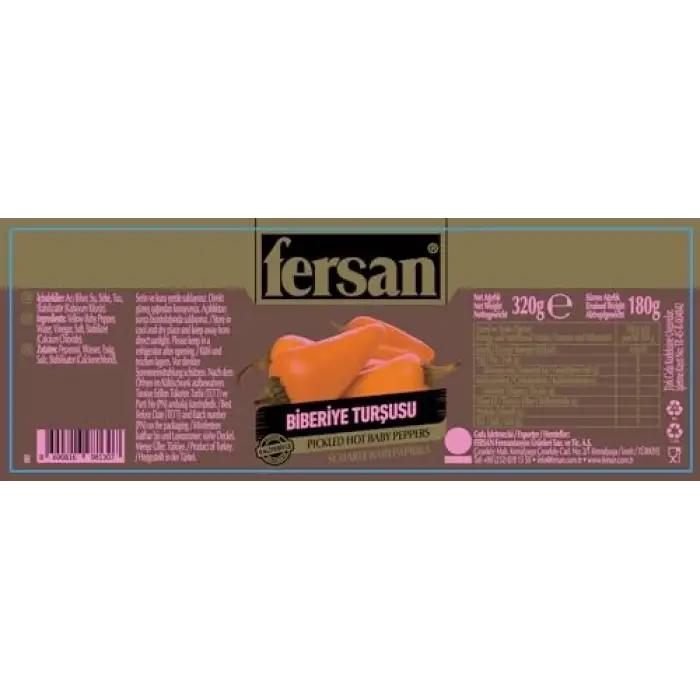 Biberiye Biber Turşusu 370 ML