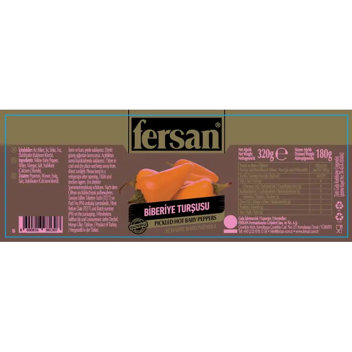 Biberiye Biber Turşusu 370 ML