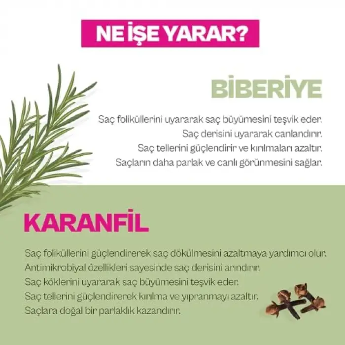 Biberiye & Karanfil Yağı 100 Ml
