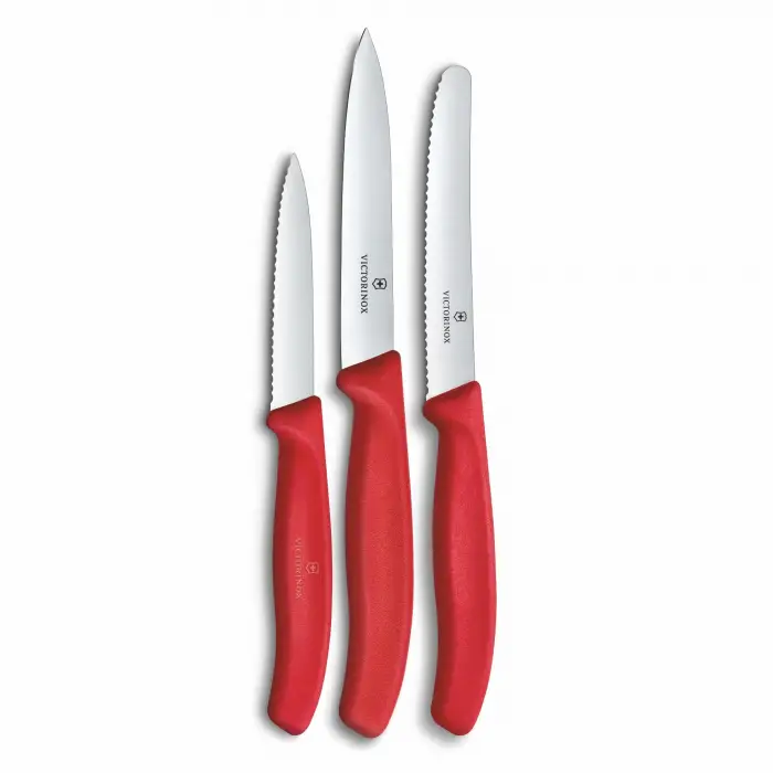 Bıçak; 6.7111.34C1 Swiss Classic 3lü Set, Kırmızı