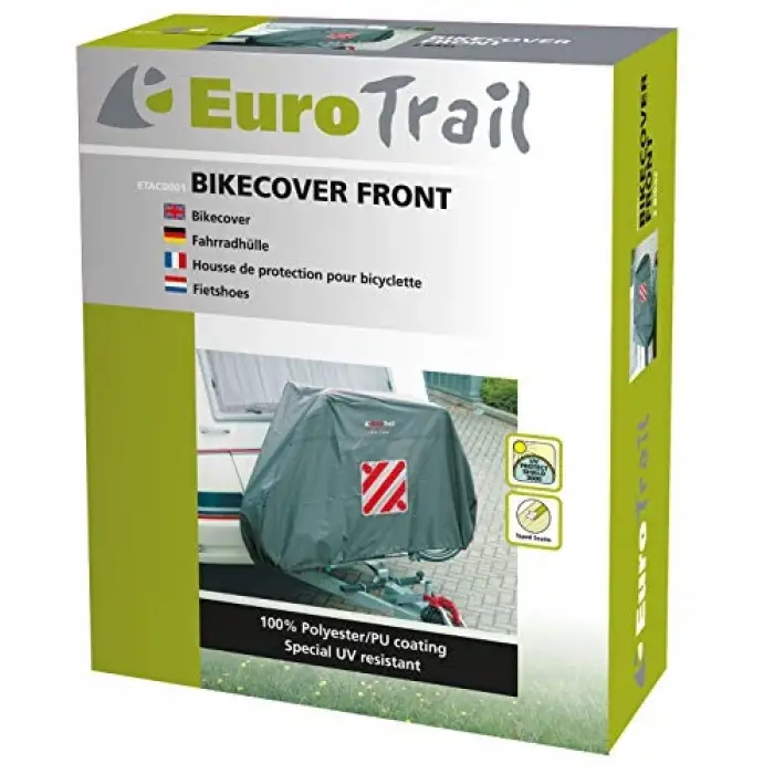 Bike protective cover for 2 bikes polyester grey
