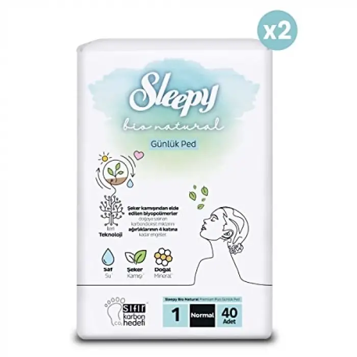 Bio Natural Premium Plus normal günlük ped, 80 adet