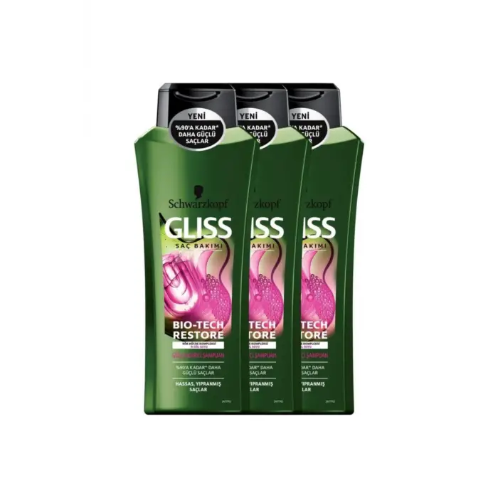 Bio-Tech Güçlendirici Şampuan 525 ml, 3 Adet