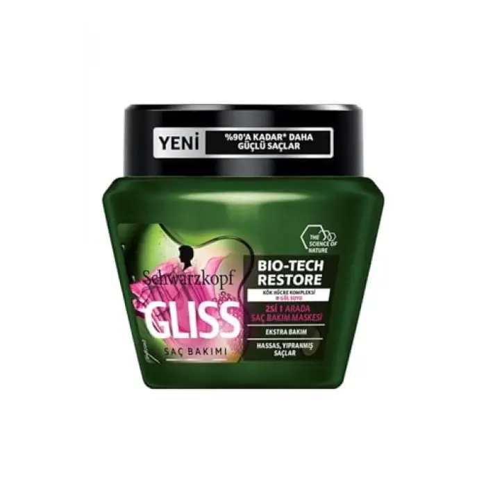 Bio-Tech Restore Saç Bakım Maske, 300ml, Yeşil