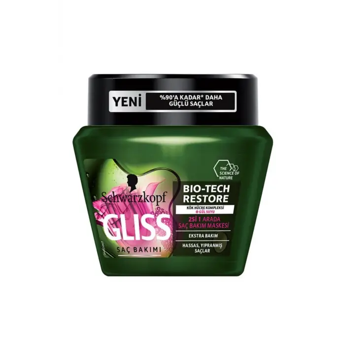 Bio-Tech Restore Saç Bakım Maske, 300ml, Yeşil