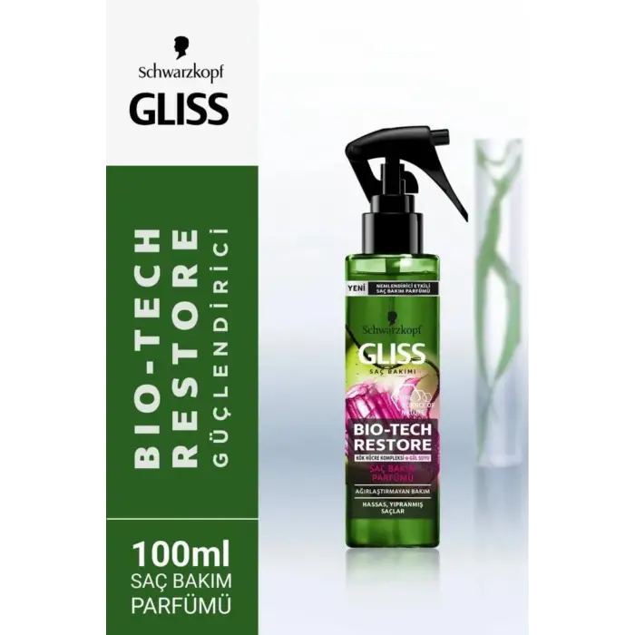 Bio-Tech Restore Saç Bakım Parfümü, Yeşil, 100 ml