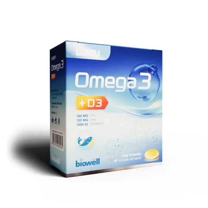 Biowell Omega3+D3 1000Iu 60 Softgel Balıkyağı