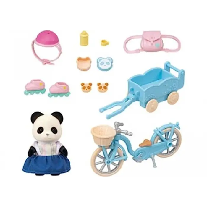 Bisiklet ve paten seti, panda kız