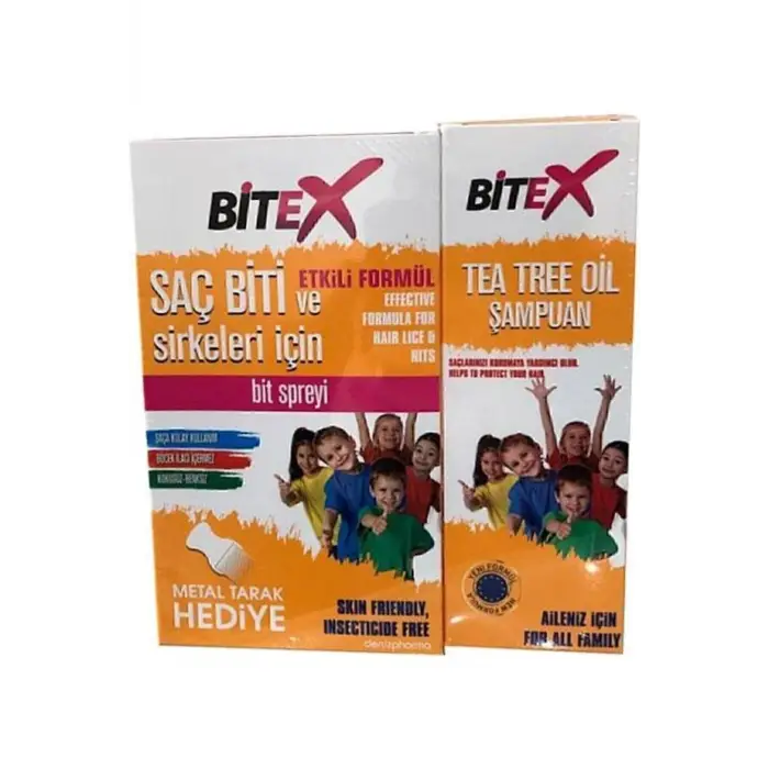 Bit Spreyi 100 ml ve Şampuan 150 ml Seti, Çelik Tarak Hediyeli
