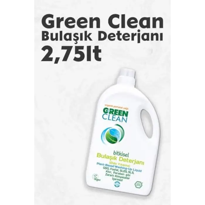 Bitkisel Bulaşık Deterjanı 2,75 L