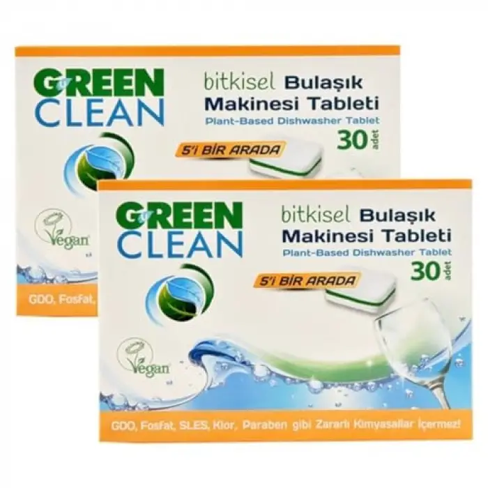 Bitkisel Bulaşık Makinesi Tableti, 30lu x 2