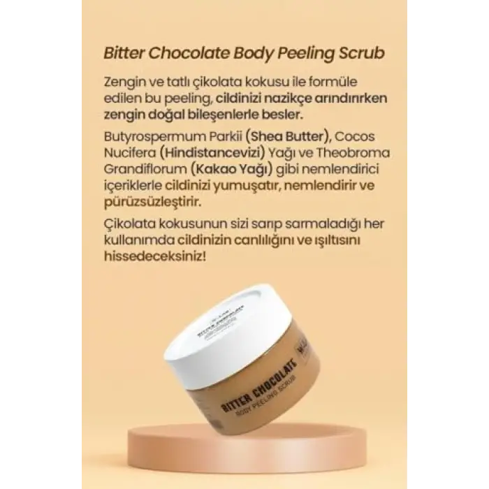 Bitter Chocolate Body Peeling Scrub 250 Ml
