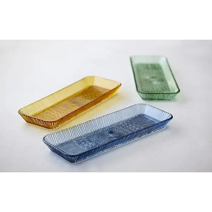 Bıtz Kusintha Servis Tabağı Dikdörtgen Mavi 38 X 14 X 3 Cm