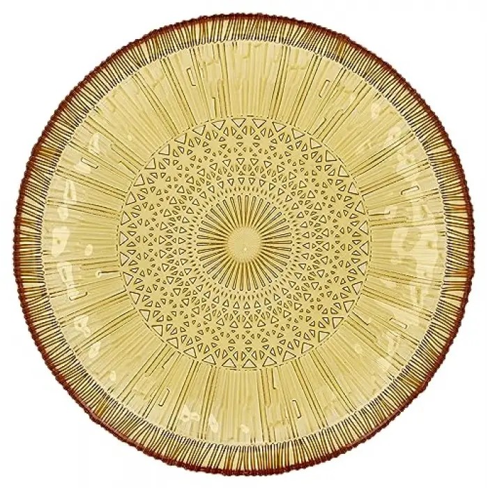 Bıtz Kusintha Servis Tabağı Yuvarlak Amber 3 Cm - Çap:30 Cm